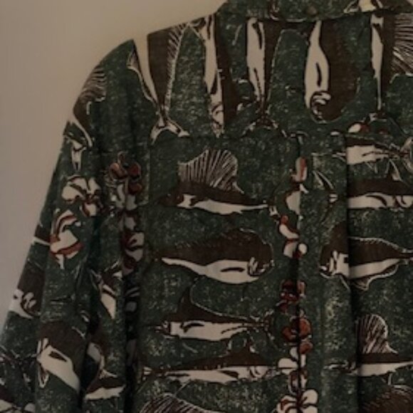 KAHALA HAWAII FINE HIGH END RESORT ALOHA WEAR HAWAII PLUMERIA HAWAIIAN FISH NICE - Picture 7 of 12